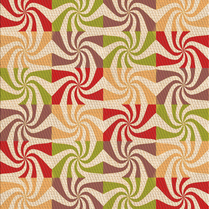 Patterned Orange Rug, pat800org