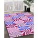 Machine Washable Transitional Orchid Purple Rug in a Family Room, wshpat800pur