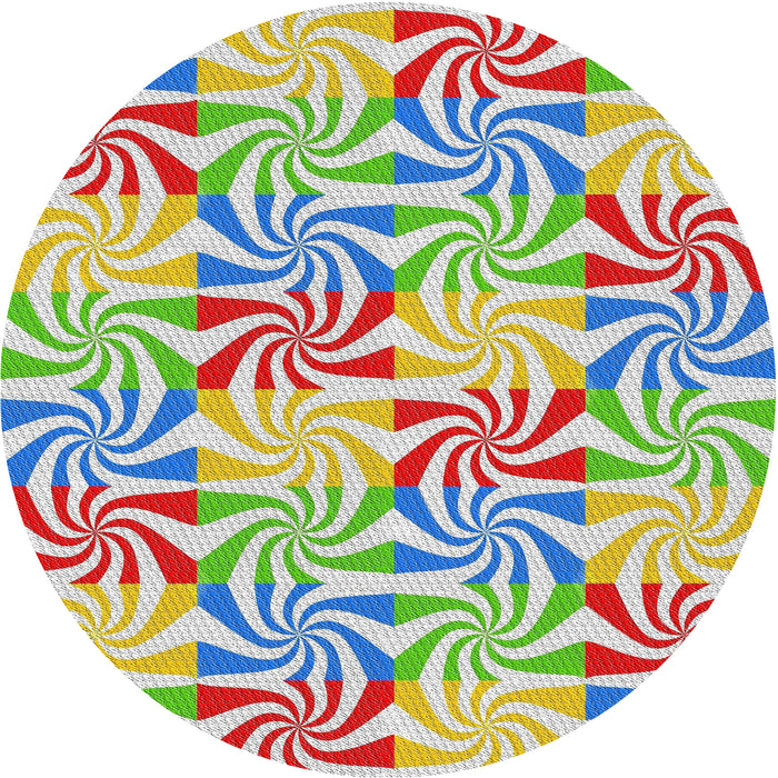 Square Machine Washable Transitional Mauve Taupe Purple Rug, wshpat800