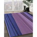 Machine Washable Transitional Light Purple Rug in a Family Room, wshpat801blu