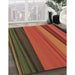 Machine Washable Transitional Red Rug in a Family Room, wshpat801brn