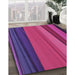 Machine Washable Transitional Dark Orchid Purple Rug in a Family Room, wshpat801pur