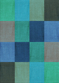 Machine Washable Transitional Dark Turquoise Green Rug, wshpat802lblu