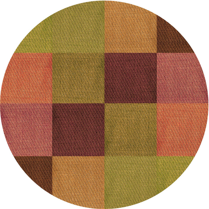 Square Machine Washable Transitional Cinnamon Brown Rug in a Living Room, wshpat802org