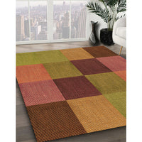 Patterned Cinnamon Brown Rug, pat802org