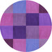 Square Machine Washable Transitional Purple Rug in a Living Room, wshpat802pur