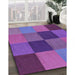 Machine Washable Transitional Purple Rug in a Family Room, wshpat802pur