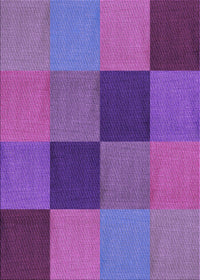 Machine Washable Transitional Purple Rug, wshpat802pur