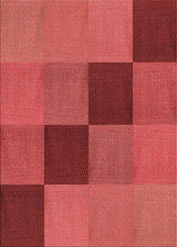 Machine Washable Transitional Red Rug, wshpat802rd