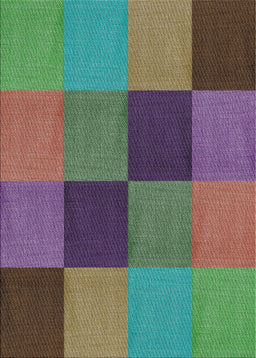 Patterned Green Novelty Rug, pat802
