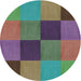 Sideview of Patterned Green Novelty Rug, pat802