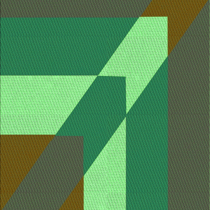 Patterned Army Green Rug, pat803grn