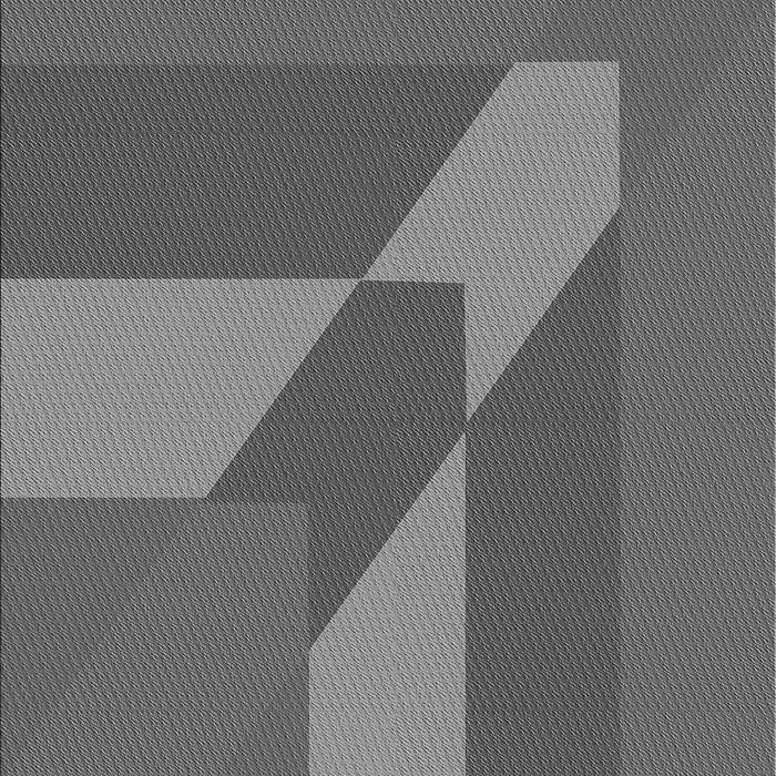 Patterned Gunmetal Gray Rug, pat803gry