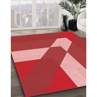 Patterned Red Rug, pat803rd