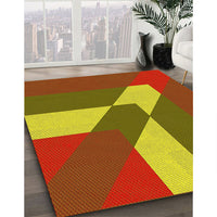 Patterned Red Rug, pat803yw