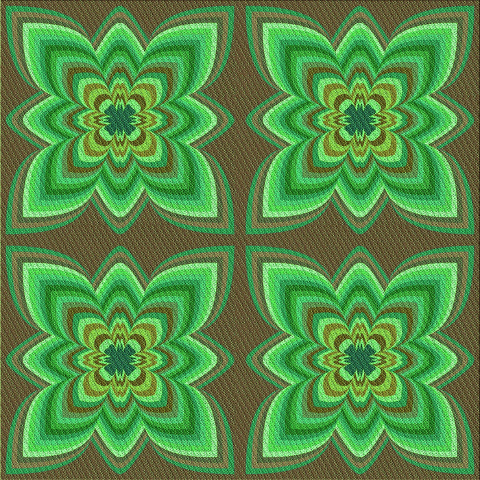 Round Machine Washable Transitional Neon Green Rug, wshpat804grn