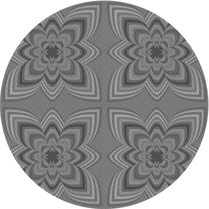 Square Machine Washable Transitional Carbon Gray Rug in a Living Room, wshpat804gry