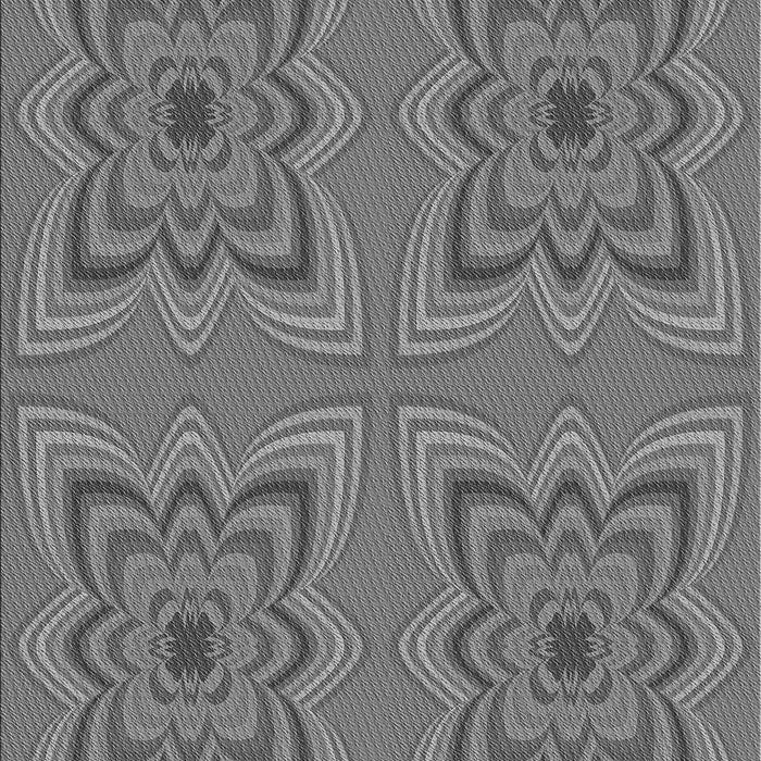 Patterned Carbon Gray Rug, pat804gry