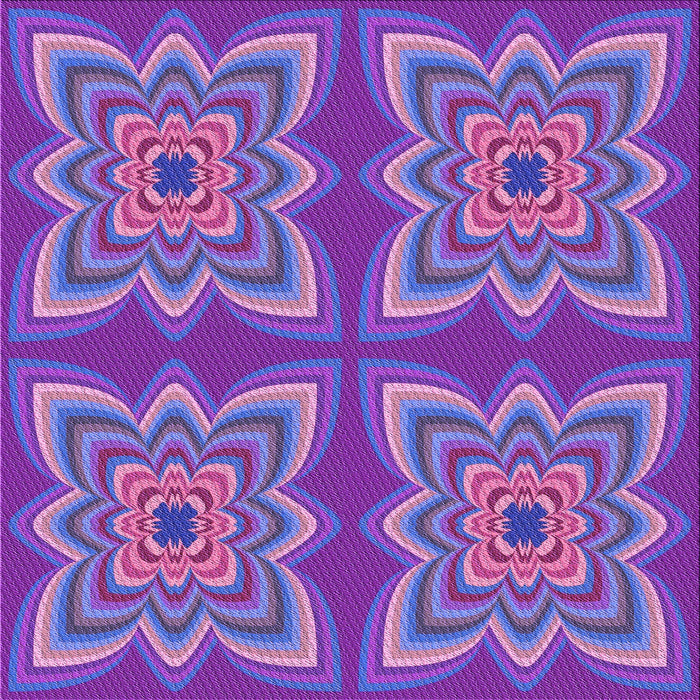 Round Machine Washable Transitional Purple Rug, wshpat804pur