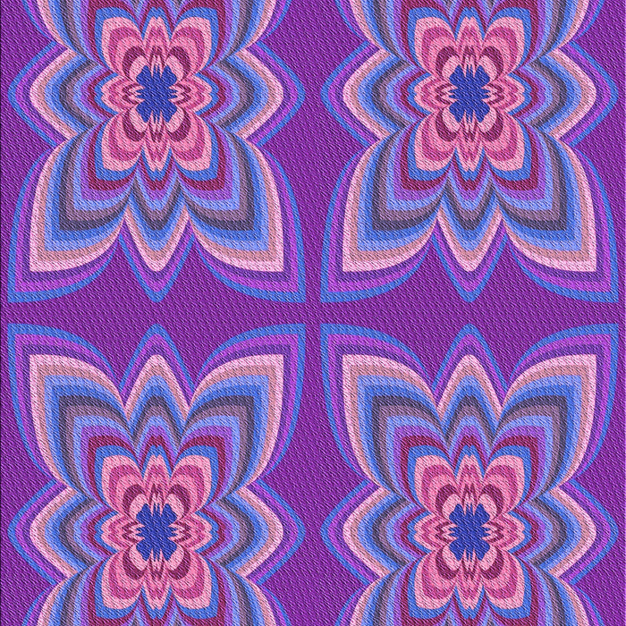 Machine Washable Transitional Purple Rug, wshpat804pur