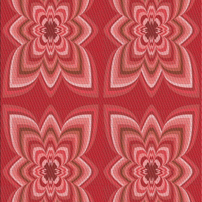 Machine Washable Transitional Red Rug, wshpat804rd