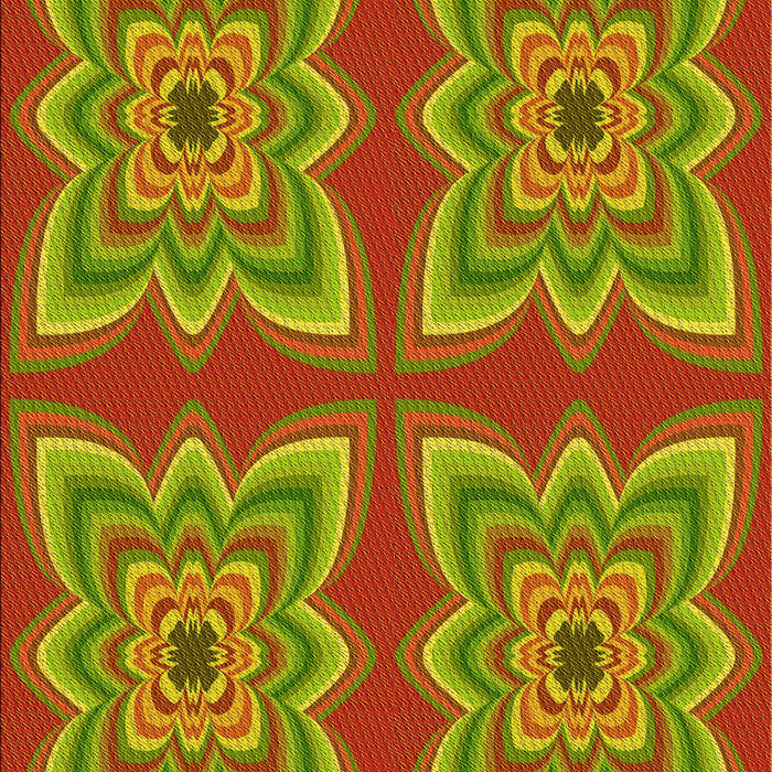 Patterned Pistachio Green Rug, pat804yw