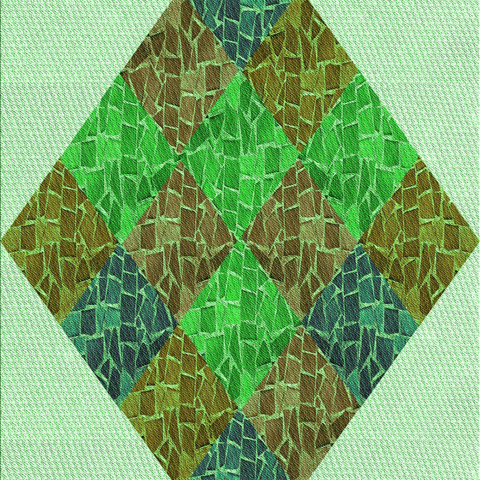 Patterned Green Rug, pat805grn