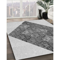 Patterned Smokey Gray Rug, pat805gry