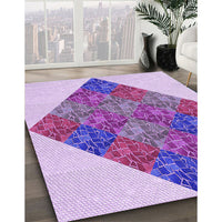 Patterned Blossom Pink Rug, pat805pur