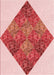 Patterned Deep Rose Pink Rug, pat805rd