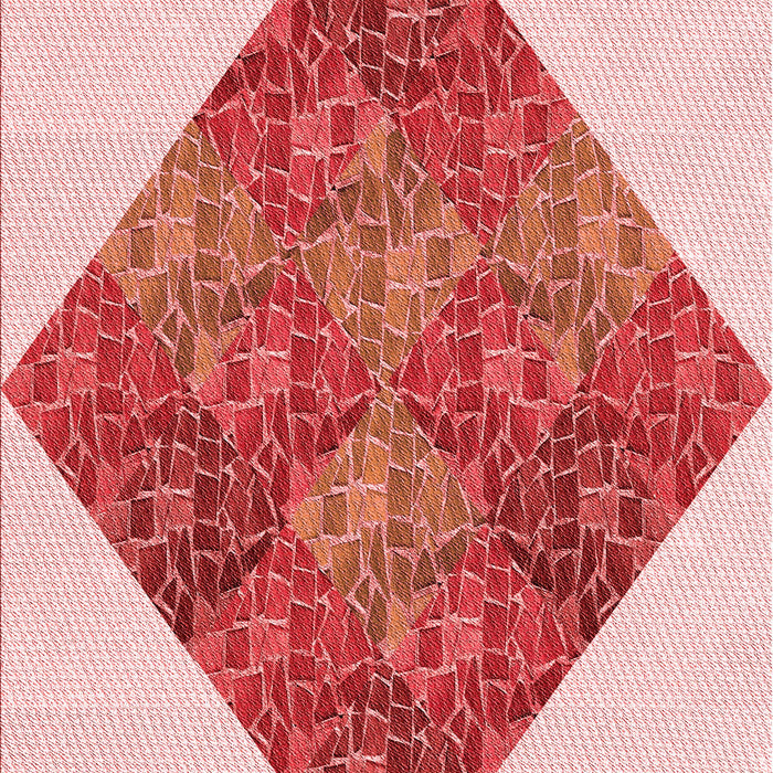 Patterned Deep Rose Pink Rug, pat805rd