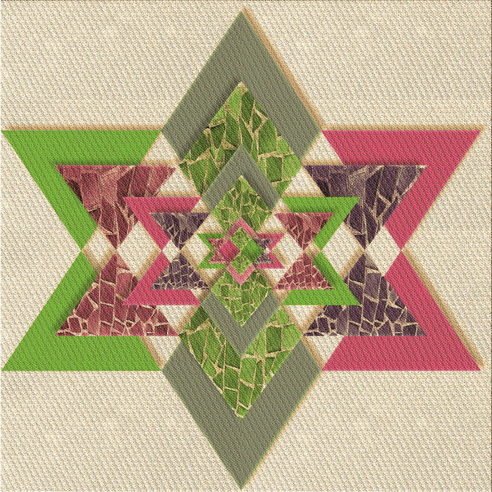 Round Patterned Khaki Gold Rug, pat806brn