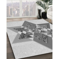 Patterned Platinum Gray Rug, pat806gry