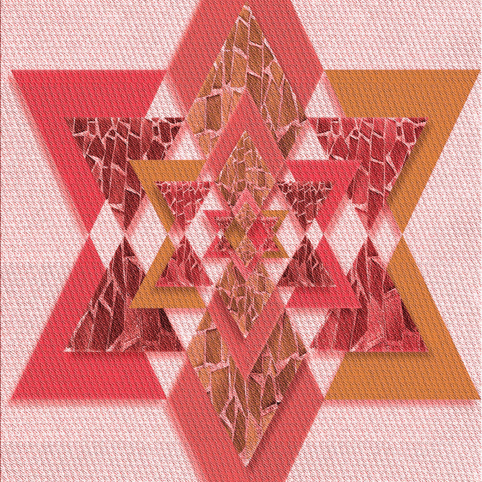 Patterned Deep Rose Pink Rug, pat806rd