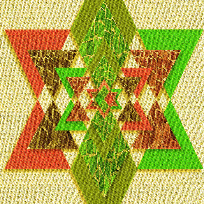 Patterned Green Rug, pat806yw