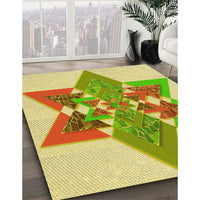 Patterned Green Rug, pat806yw