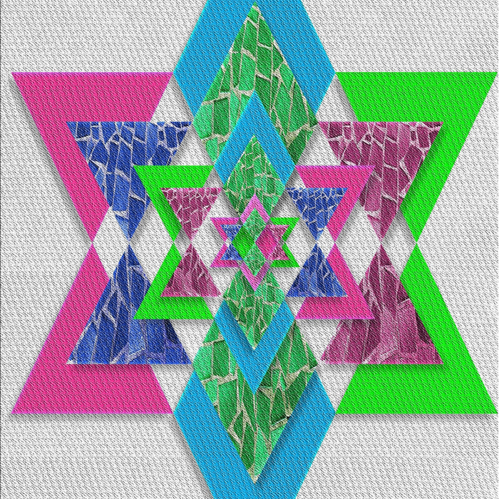 Patterned Mint Green Novelty Rug, pat806