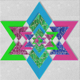 Square Patterned Mint Green Novelty Rug, pat806