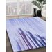 Machine Washable Transitional Blue Rug in a Family Room, wshpat807blu