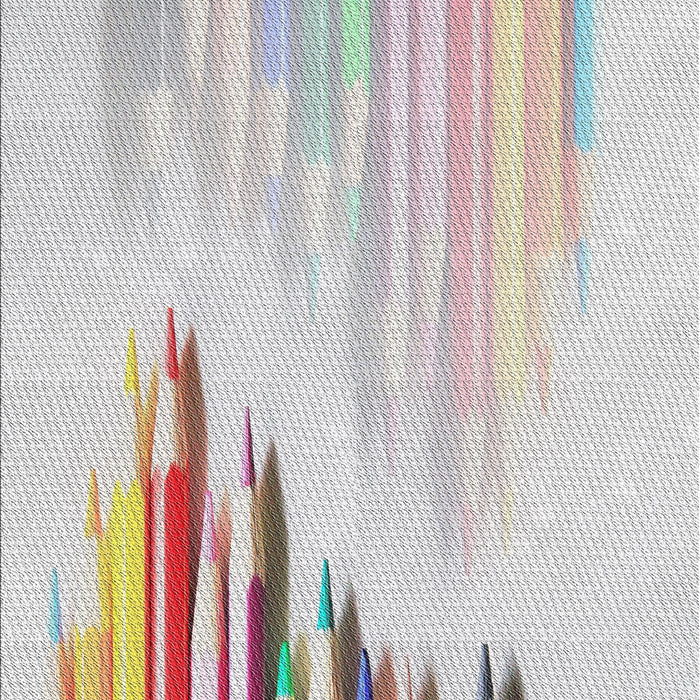 Patterned Platinum Gray Novelty Rug, pat807