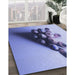 Machine Washable Transitional Slate Blue Rug in a Family Room, wshpat808blu