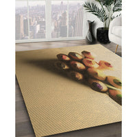 Patterned Saddle Brown Rug, pat808brn