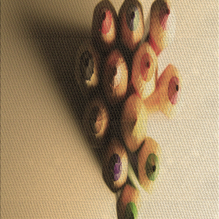 Patterned Saddle Brown Rug, pat808brn