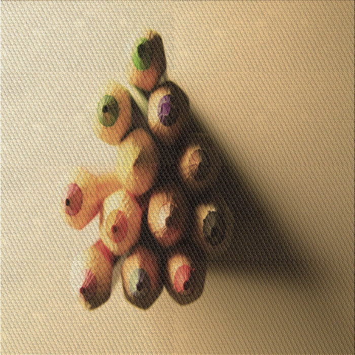 Round Patterned Saddle Brown Rug, pat808brn