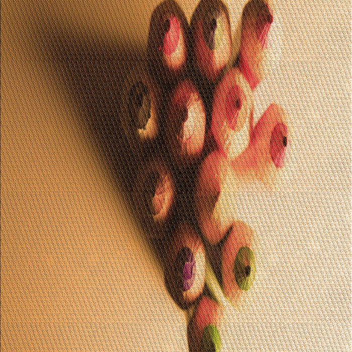 Patterned Yellow Orange Rug, pat808org