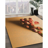 Patterned Yellow Orange Rug, pat808org