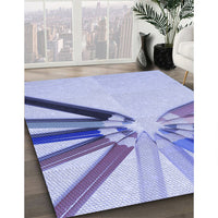 Patterned Periwinkle Purple Rug, pat809blu