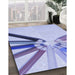 Patterned Periwinkle Purple Rug in Family Room, pat809blu