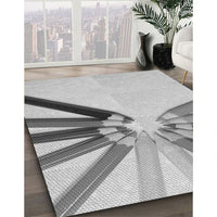 Patterned Platinum Gray Rug, pat809gry