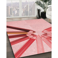 Patterned Red Rug, pat809rd